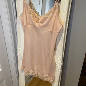 Slip dress with lace detail
